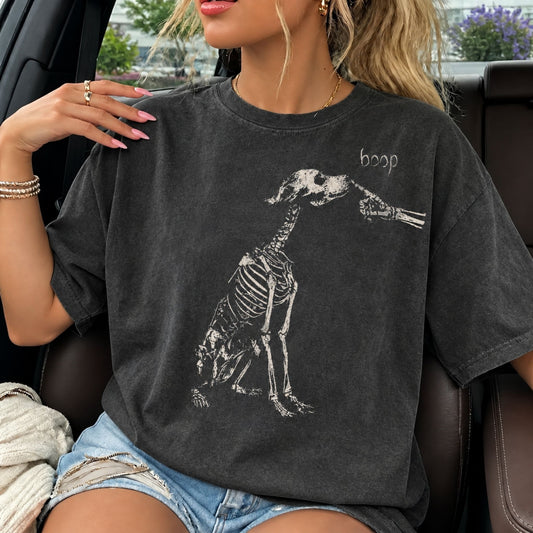 Skeleton Dog Boop T-Shirt