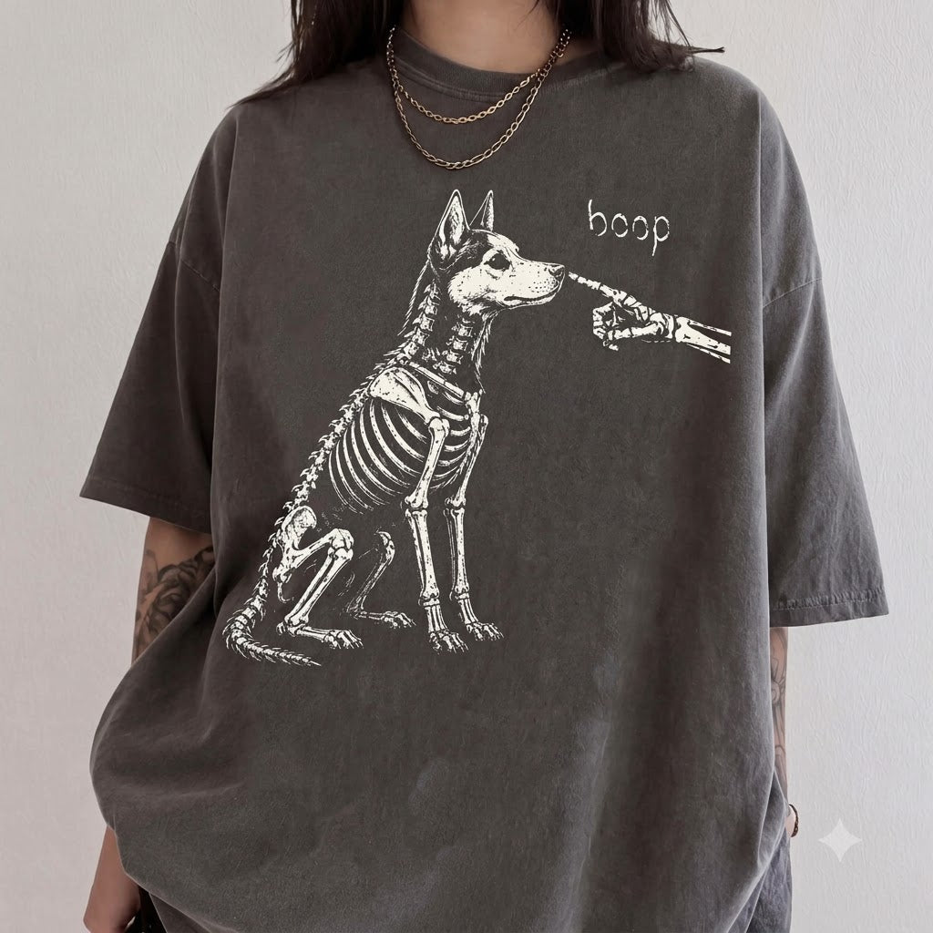 Husky Skeleton "Boop" T-Shirt