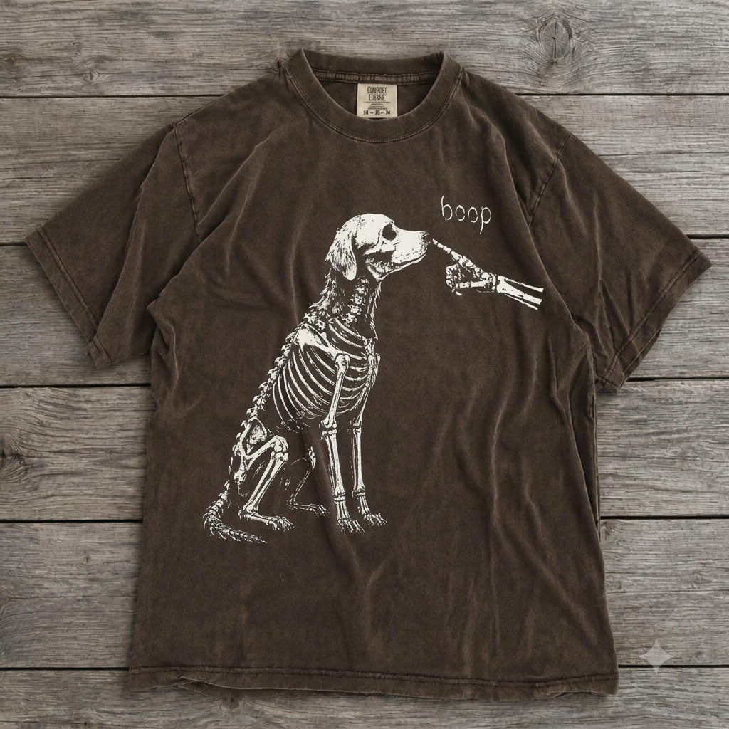 Golden Retriever Skeleton "Boop" T-Shirt