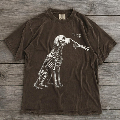 Golden Retriever Skeleton "Boop" T-Shirt