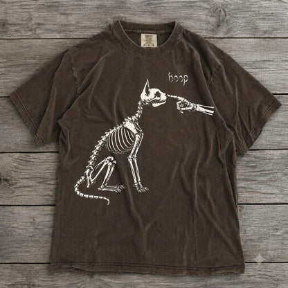 Skeleton Cat Boop T-Shirt